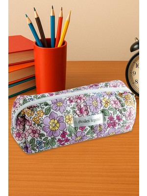 Fantastik Store Çiçek Desenli Kalem Kutusu