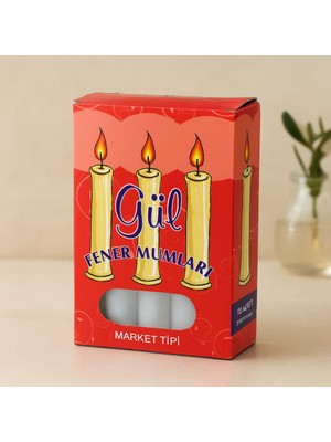 Dorasan Gül Kokulu Mum 10'lu Paket