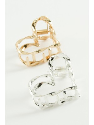 Fantastik Store Kalp Burgulu Metal Mandal Toka 4 cm