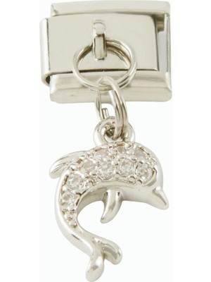 Fantastik Store Yunus Zirkon Taşlı Sallatılı Çelik Charm