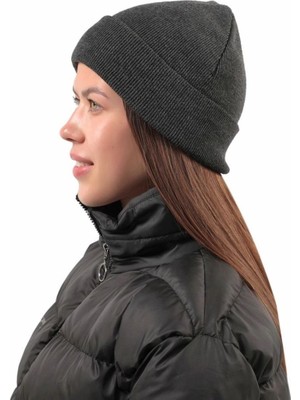 Fantastik Store Tam Kalıp Kışlık Triko Bere - Antrasit
