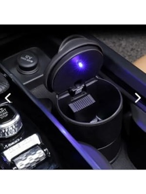 Aesco Audi A3 Sedan 2013-2014-2015-2016-2017-2018-2019 Mavi Işıklı Kapaklı-Küllük-Bardaklık-Kumbara