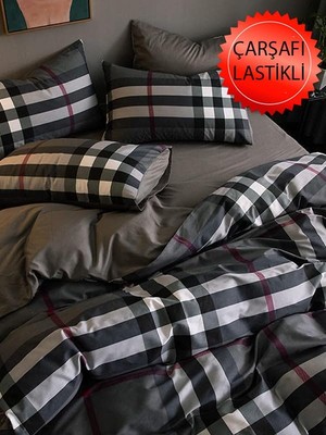 Aesco Mulberry Lastikli Çaşaf Tek Kişilik Nevresim Takımı