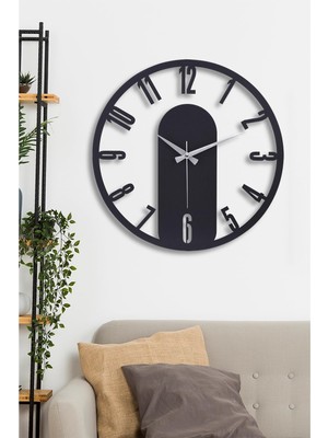 Aesco Emores 41 cm Metal Malzeme Akarsaniye Sessiz Mekanizma Dekoratif Duvar Saati