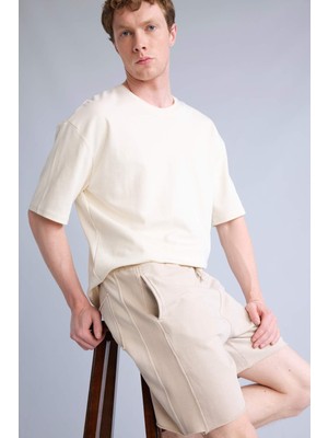 Aesco DEFACTO%100 Pamuk Baggy Fit Esnek Belli Cepli Şort H7787AX26HS