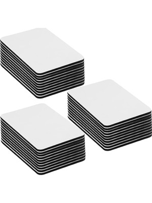 Aesco Promosyonca Ekstra Güçlü Siyah Yapışkanlı Cırt Cırt Bant, 6x4 Cm, 2mm Kalınlık, Kendinden Yapışkanlı Yüzey, Halı Kaydırmaz (30)