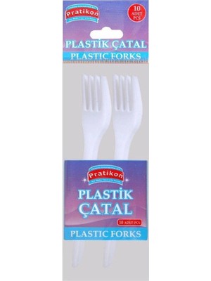 Cotton Soft Standart Plastik Çatal 10'li