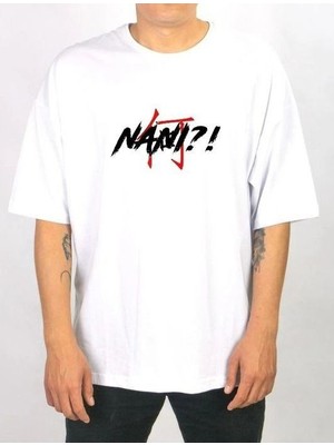 Fantastik Store Erkek Kısa Kol Yazlık Tişört Bisiklet Yaka Baskılı Oversize T-Shirt - Beyaz
