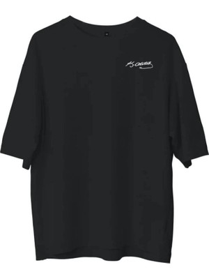 Fantastik Store Erkek Kısa Kol Tişört Bisiklet Yaka Atatürk Baskılı T-Shirt - Siyah