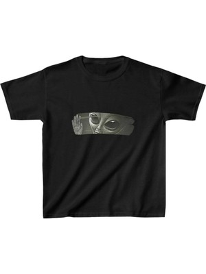 Fantastik Store Çocuk Unisex Baskılı T-Shirt - Siyah