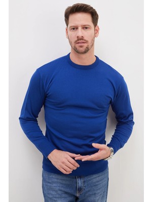 FullaModa Basic Bisiklet Yaka Regular Fit Triko Kazak
