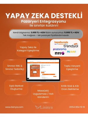 Lisinya Pazaryeri Entegrasyon Sistemi