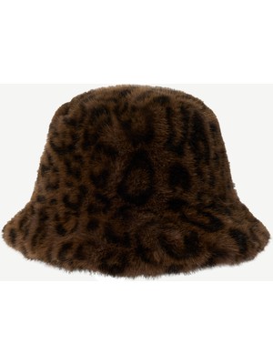 Yargıcı Leopar Desenli Kloşe Şapka