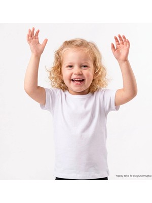 Hellobaby Unisex Fanila Bisiklet Yaka Kısa Kol