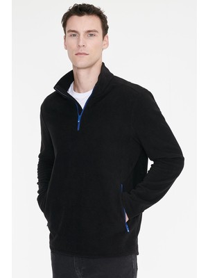 Altınyıldız Classics Sıcak Tutan Standart Fit Normal Kesim Bato Yaka Çift Fleto Cepli Sweatshirt Polar