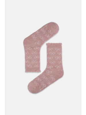 Suwen Chenille Ribbon Soket Çorap