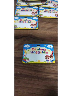 Hayalim Hediyelik Yaka Kartlık  Okula Hoşgeldin Askılı 5ADET