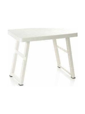 Bursev Katlanır Masa-Sehpa Sağlıklı Plastik Yapı ile Yağmur ve Güneşten Etkilenmeyen 70x47x56cm