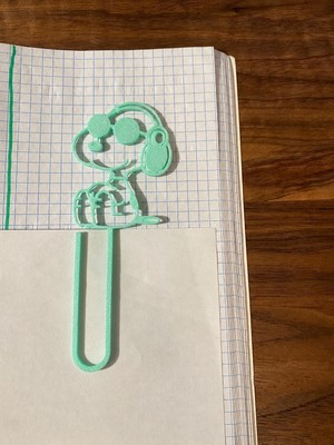 Bezos 3D Baskı Gözlüklü Sevimli Köpek Figürlü Kitap Ayracı 4lü - - Mint