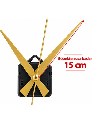 Genpazar Sessiz Akar Saat Motoru 18 mm ve Mekanizması