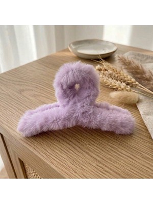 Vipfoni Peluş Mandal Toka Yumuşak Pofuduk Toka Soft Renkler