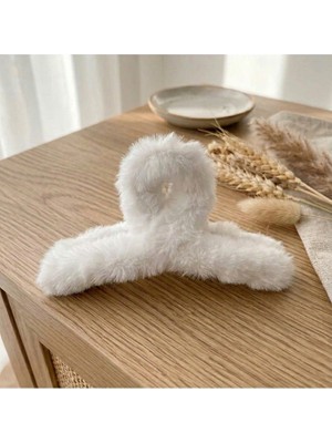 Vipfoni Peluş Mandal Toka Yumuşak Pofuduk Toka Soft Renkler