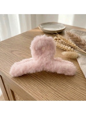 Vipfoni Peluş Mandal Toka Yumuşak Pofuduk Toka Soft Renkler