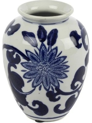 Mikasa Moor Blue Blanc Dek Vazo 11X15CM