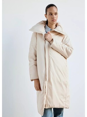Mango Uzun Kapitone Anorak