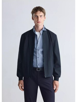MANGO Man Waterproof ısı düzenleyici bomber ceket