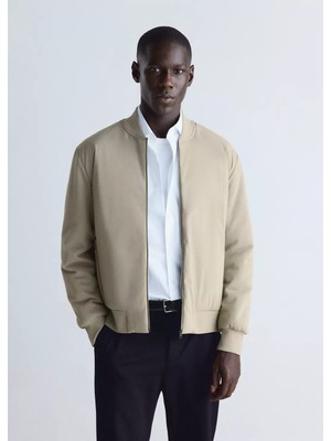 MANGO Man Thermolite® kapitone bomber ceket