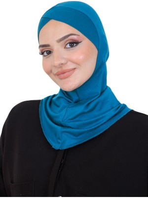 Modish Group Çapraz Ön Tasarımlı Kadın Spor Hazır Türban Esnek Tek Parça Başörtüsü
