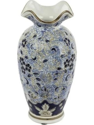 Mikasa Moor Blue Blanc Dek Vazo 13X23CM