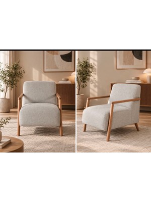 Bem Sofa Yeni Nesil Naturel Ceviz Bohem  Berjer