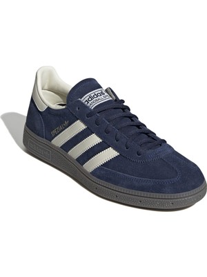 Adidas Originals IF7087 Handball Spezial Ayakkabı Erkek Mavi - Beyaz Suni Deri Malzeme ile Konforlu Tasarım
