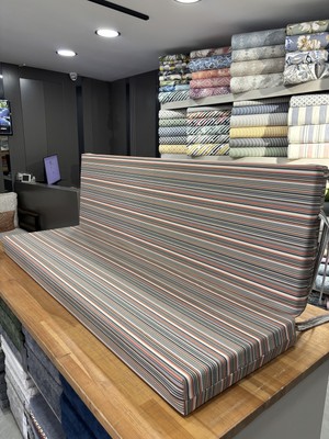 Sowso Premium Salıncak Minderi 50X165X9 cm | Gri Sert Sünger | Dış Mekan Kumaşı I Su Iticilik I Güneşe Karşı Dayanıklı Kumaş I Fermuarlı, Kolay Yıkanabilir