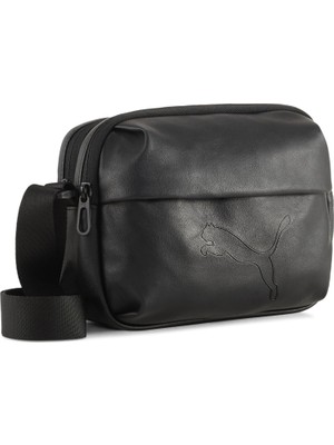 Puma Essentials Pu Crossbody Bag Omuz Çantası-En: 20 Cm, Boy: 15,5 Cm, Derinlik: 6 cm 09231201 Siy