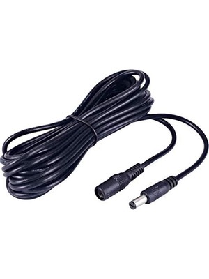 Alfais 4386 Dc Adaptör Uzatma Kablosu 10 M 5.5mm x 2.1mm Dişi Erkek