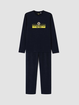 LC Waikiki Lacivert Fenerbahçe Baskılı Pijama Takımı W6B463B8