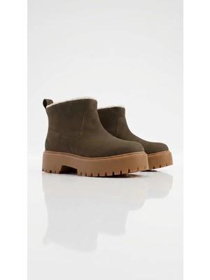 Timberland Kadın Bot Sıcak Astarlı Platform Taban Kışlık Günlük Outdoor Rahat Konforlu Model TB0A283GW011