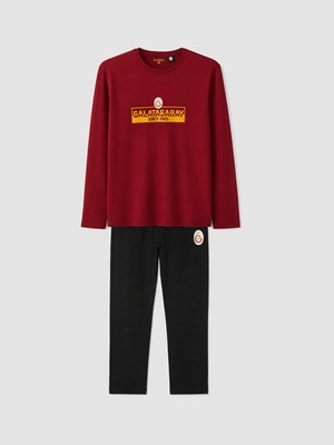 LC Waikiki Kırmızı Galatasaray Baskılı Erkek Pijama Takımı