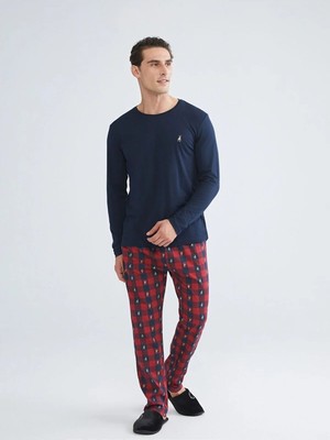 LC Waikiki Azestrend Yeni Sezon Bisiklet Yaka Erkek Pijama Takımı