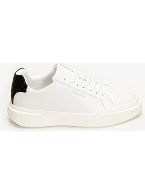 Calvin Klein Chunky Cups Lace Lth Bt Aop Wn Kadın Sneaker Beyaz