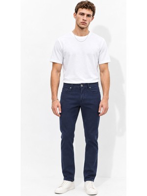 Vena Erkek Richard Slim Fit 5 Cep Parça Boya Pantolon-Lacivert