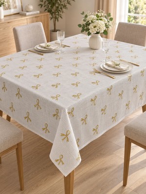 Süper Home Gold Fiyonk Masa Örtüsü