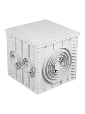 Luxwares 50x50 Plastik Rögar Menhol Kutusu Darbelere Karşı Dayanıklı Ağır Kapak Özelliği