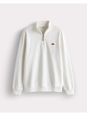 Ellesse 5WM3580-OF Erkek Sweat Kırık Beyaz
