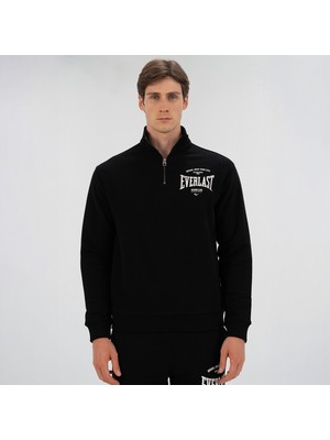 Everlast Bronx Nyc Yarım Fermuarlı Regular Erkek Siyah Sweatshirt