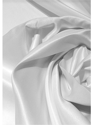 Taç Saten Güneşlik Perde 1.sınıf Kalite Beyaz Renk Polyester Kumaş Dokuması