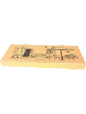 Kardem Ambalaj Karton Pide Kutusu 42X13X4 Cm. ( 100'LÜ Paket )